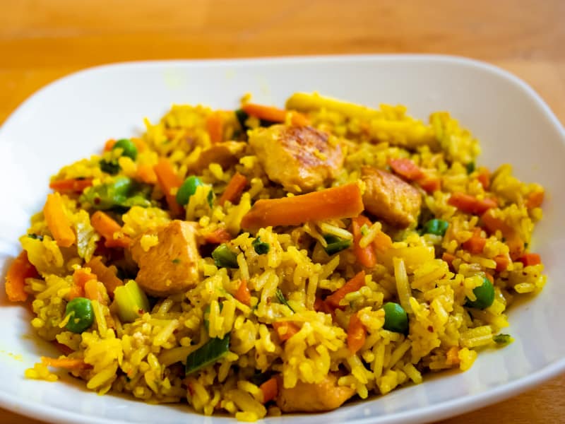Arroz con pollo a la cubana