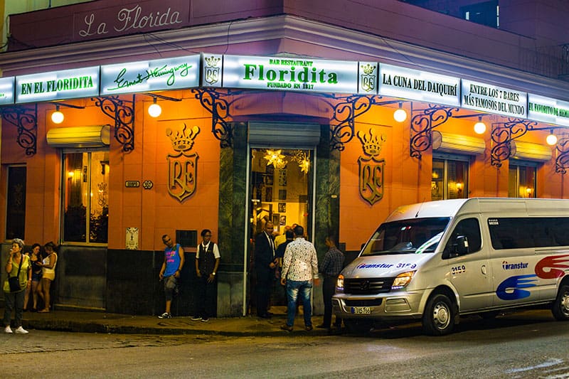 El Floridita, en La Habana, Cuba
