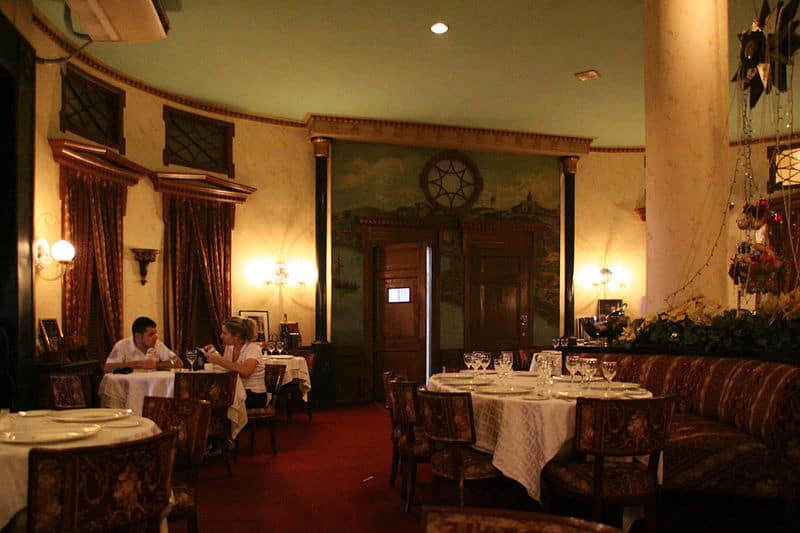 El área del restaurante