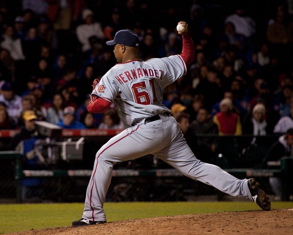 El Pelotero cubano Liván Hernández