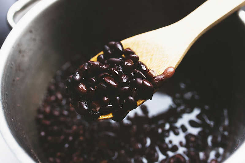 frijoles negros dormidos