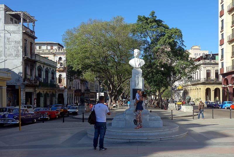 Busto de Martí en el Paseo del Prado