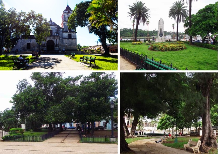 Parques Santa María del Rosario, a los Marinos Mercantes en La Habana Vieja, Aracelio Iglesias y Carlos Aguirre