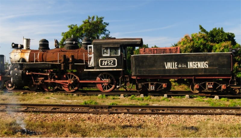 Locomotora en el Valle de Los Ingenios