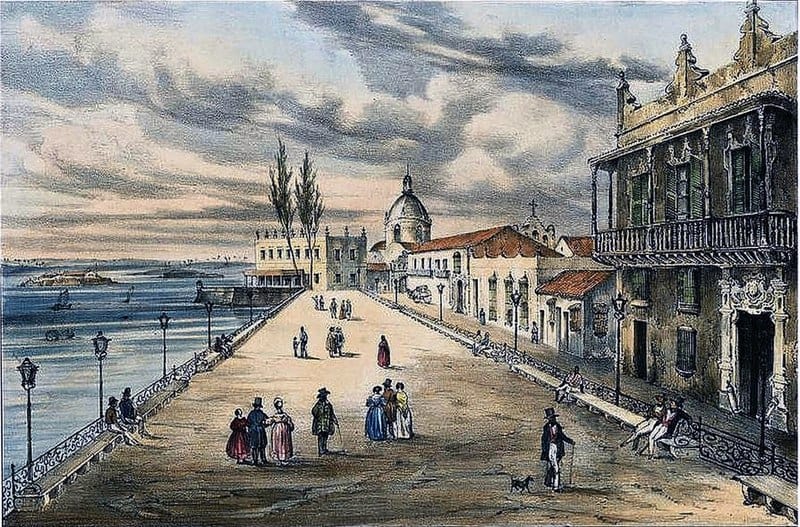La Alameda de Paula en 1840