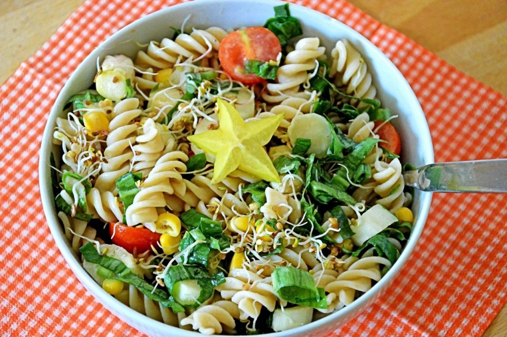 ensalada fría de espaguetis